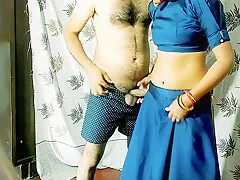 Standing Fuck Desi Beautiful Jaanvi Bhabhi Watching Porn And Enjoying Sex With Her Favourite Servent Recording Mms