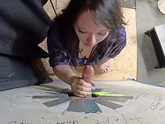 Thick Goth Asian Visits Glory Hole And Sucks Him Dry