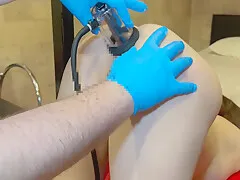 Japanese Sub Wife Cums Uncontrollably While Being Anal Pumped (angle A)